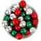 Christmas Milk Chocolate Ball Mix - Red, Green & Silver Foil For Holiday Party Favors, Stocking Stuffers, DIY Gifting, Dessert Tables & More